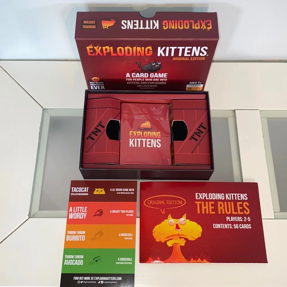 Exploding Kittens Original Edition Party Game-NWT